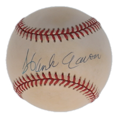 Hank Aaron Signed ONL Baseball (PSA) at PristineAuction.com Hank Aaron Signed ONL Baseball (PSA) at PristineAuction.com