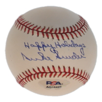 Duke Snider Signed ONL Baseball Inscribed "Happy Holiday" (PSA) at PristineAuction.com