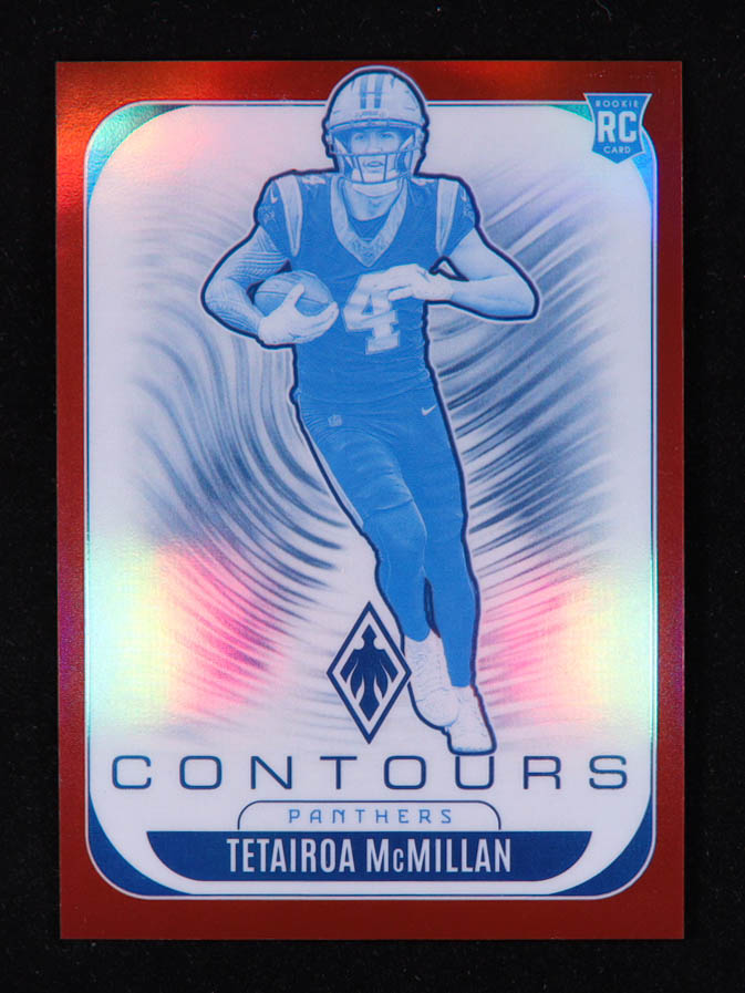 Tetairoa McMillan 2025 Panini Phoenix Contours Red #5 #117/249 RC at PristineAuction.com Tetairoa McMillan 2025 Panini Phoenix Contours Red #5 #117/249 RC at PristineAuction.com