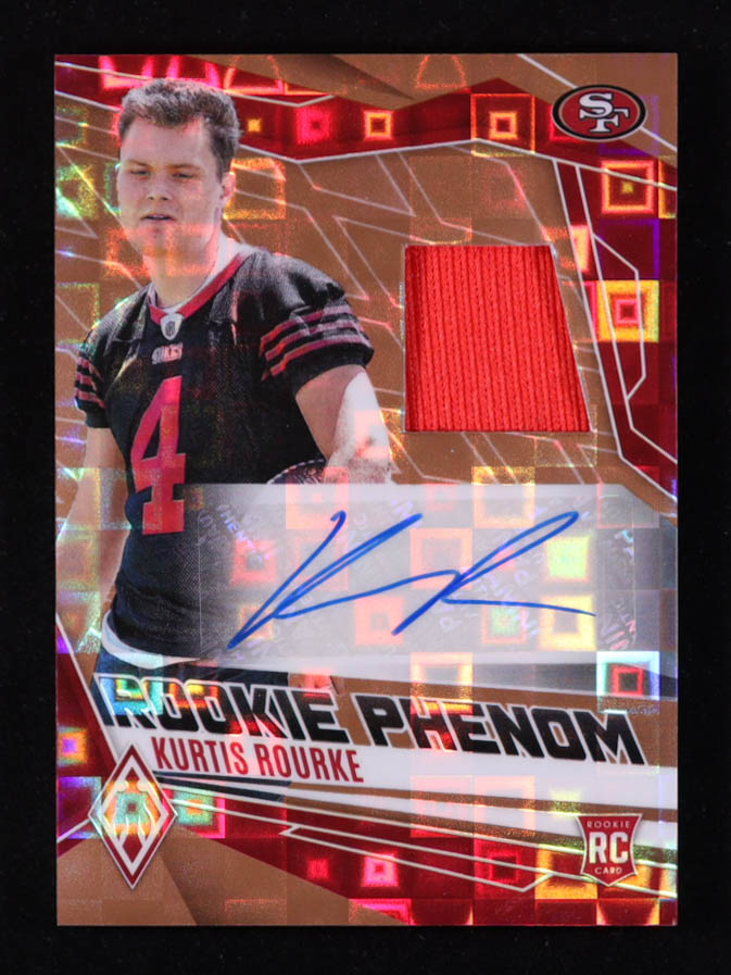 Kurtis Rourke 2025 Panini Phoenix Rookie Phenoms Jersey Autographs Bronze Pandora #38 #070/199 RC at PristineAuction.com Kurtis Rourke 2025 Panini Phoenix Rookie Phenoms Jersey Autographs Bronze Pandora #38 #070/199 RC at PristineAuction.com