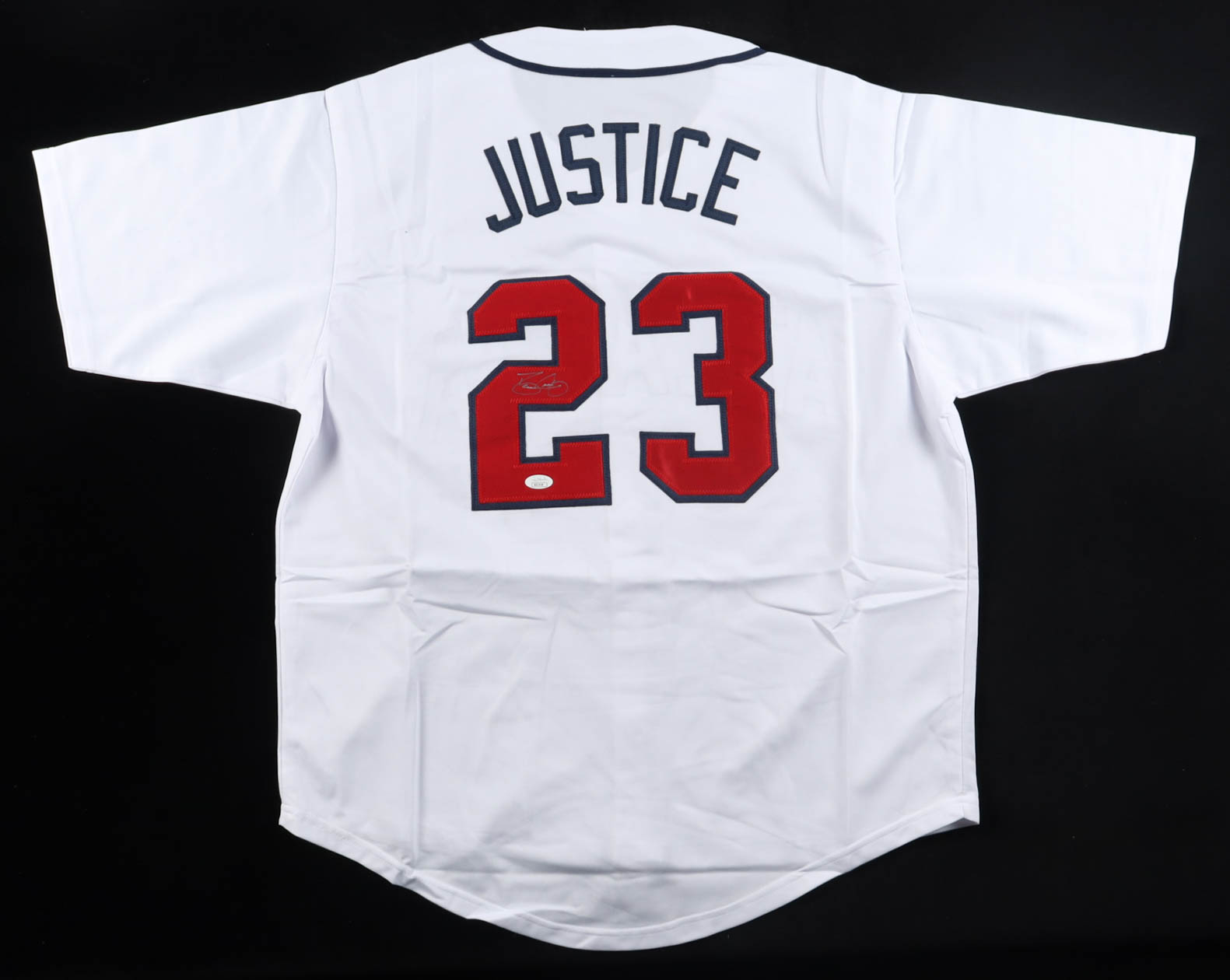 David Justice Signed Jersey (JSA) at PristineAuction.com David Justice Signed Jersey (JSA) at PristineAuction.com