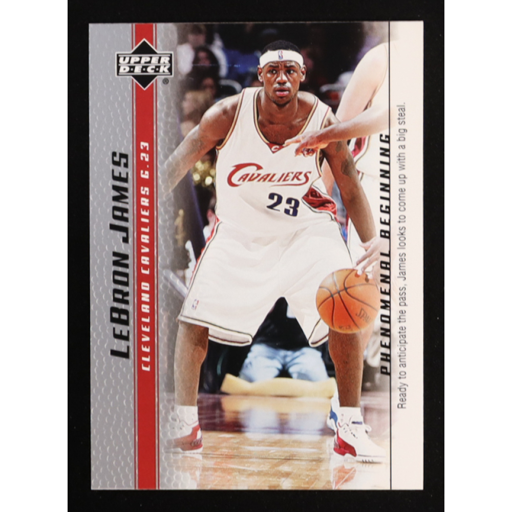 LeBron James 2003-04 Upper Deck Phenomenal Beginning LeBron James #19 RC at PristineAuction.com