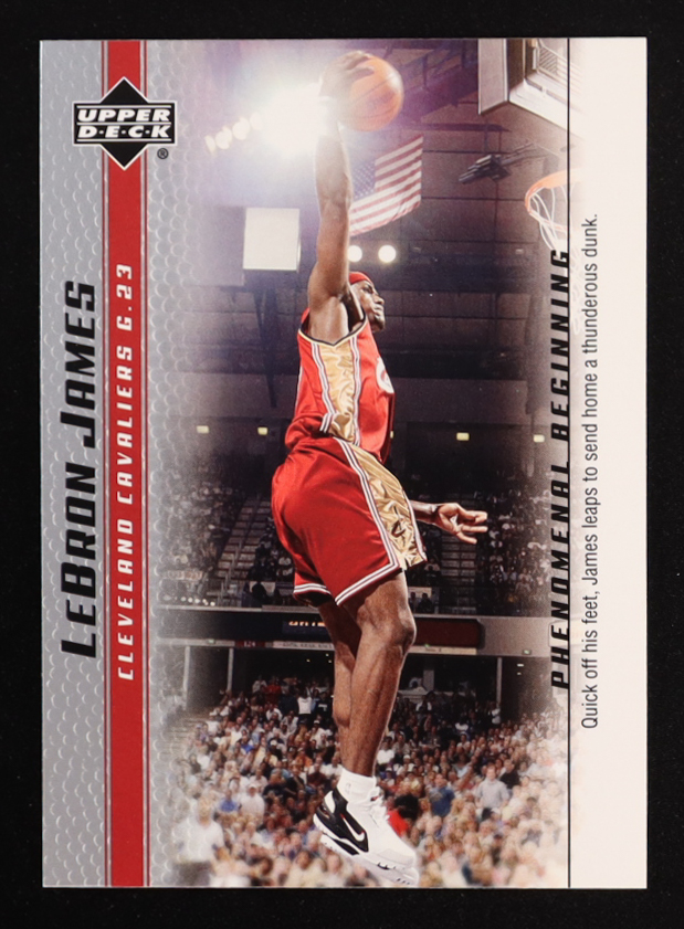 LeBron James 2003-04 Upper Deck Phenomenal Beginning LeBron James #18 RC at PristineAuction.com LeBron James 2003-04 Upper Deck Phenomenal Beginning LeBron James #18 RC at PristineAuction.com