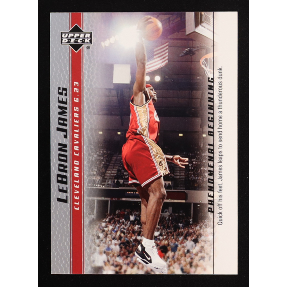 LeBron James 2003-04 Upper Deck Phenomenal Beginning LeBron James #18 RC at PristineAuction.com