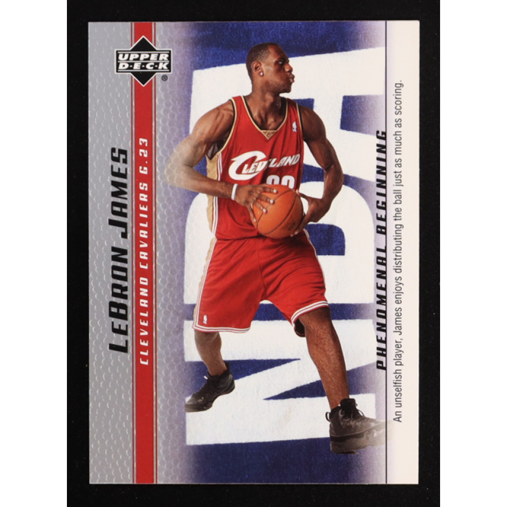 LeBron James 2003-04 Upper Deck Phenomenal Beginning LeBron James #15 RC at PristineAuction.com
