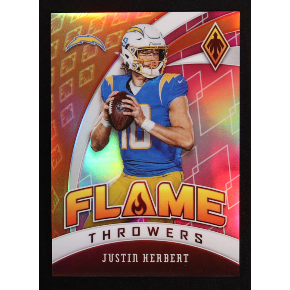 Justin Herbert 2020 Panini Phoenix Flame Throwers Pink #30 #161/199 RC at PristineAuction.com
