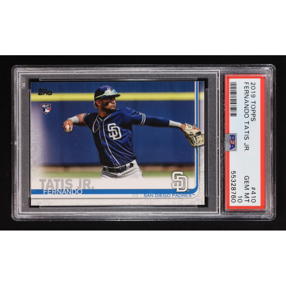 Fernando Tatis Jr. 2019 Topps #410 RC (PSA 10) at PristineAuction.com