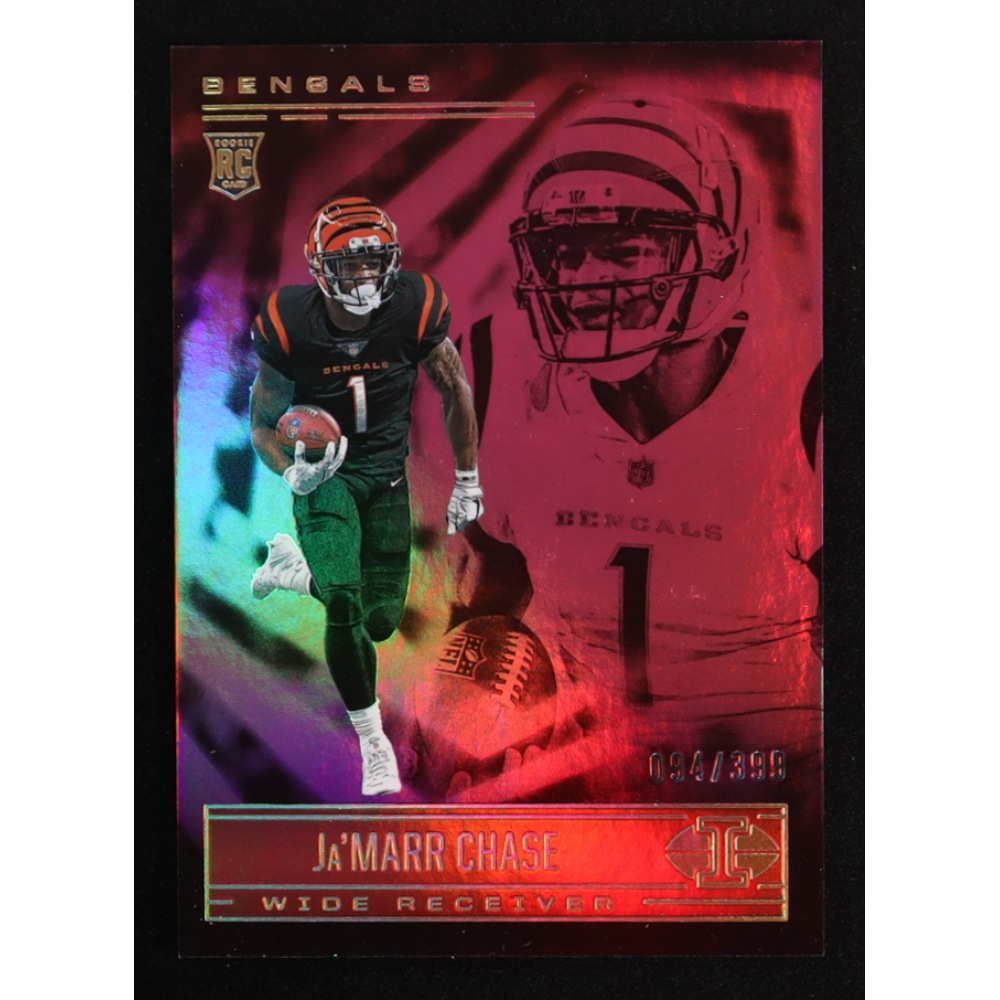 Ja'Marr Chase 2021 Panini Illusions Pink #65 #094/399 RC at PristineAuction.com
