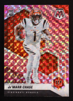Ja'Marr Chase 2021 Panini Mosaic Mosaic Camo Pink #307 RC at PristineAuction.com