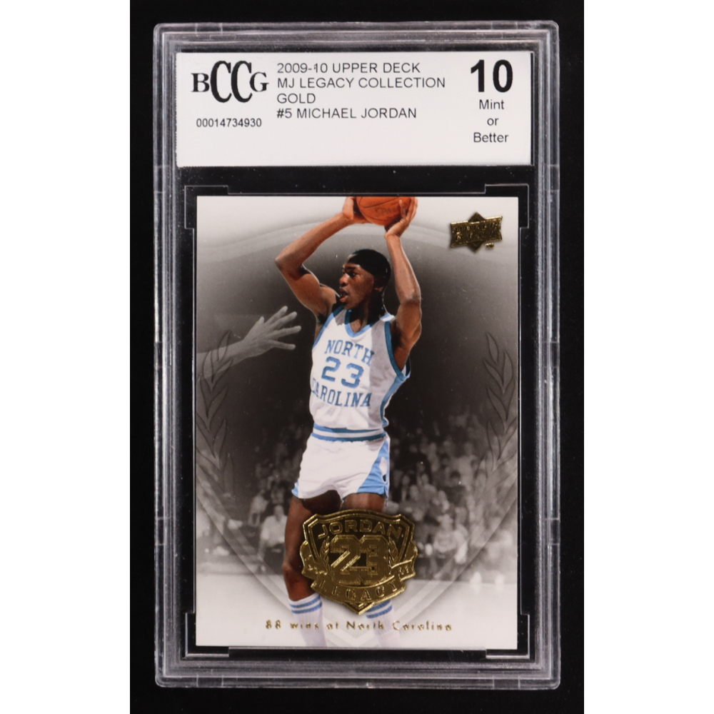 Michael Jordan 2009-10 Upper Deck Michael Jordan Legacy Collection Gold #5 (BCCG 10) at PristineAuction.com