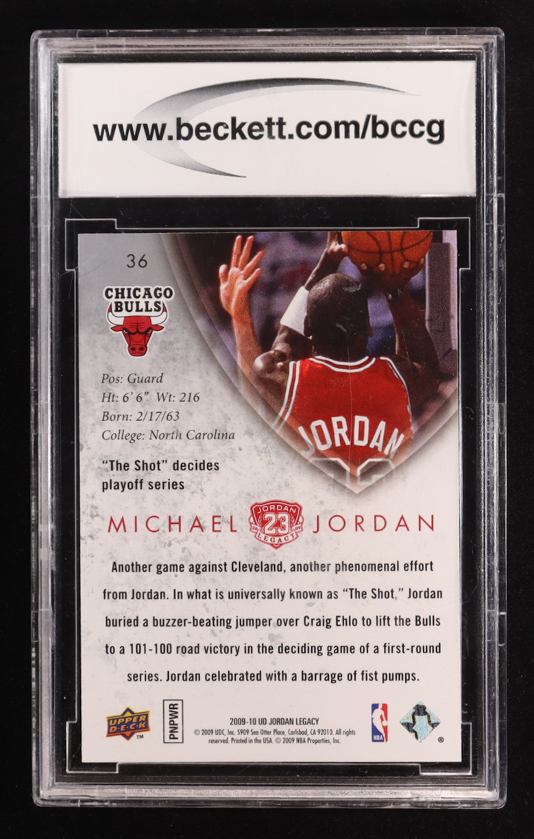 Michael Jordan 2009-10 Upper Deck Michael Jordan Legacy Collection Gold #36 (BCCG 10) at PristineAuction.com Michael Jordan 2009-10 Upper Deck Michael Jordan Legacy Collection Gold #36 (BCCG 10) at PristineAuction.com