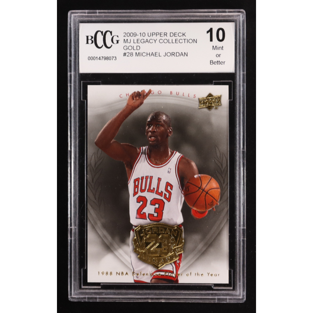 Michael Jordan 2009-10 Upper Deck Michael Jordan Legacy Collection Gold #28 (BCCG 10) at PristineAuction.com