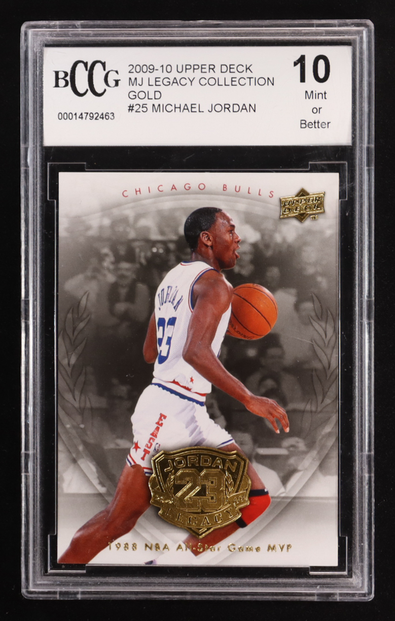 Michael Jordan 2009-10 Upper Deck Michael Jordan Legacy Collection Gold #25 (BCCG 10) at PristineAuction.com Michael Jordan 2009-10 Upper Deck Michael Jordan Legacy Collection Gold #25 (BCCG 10) at PristineAuction.com