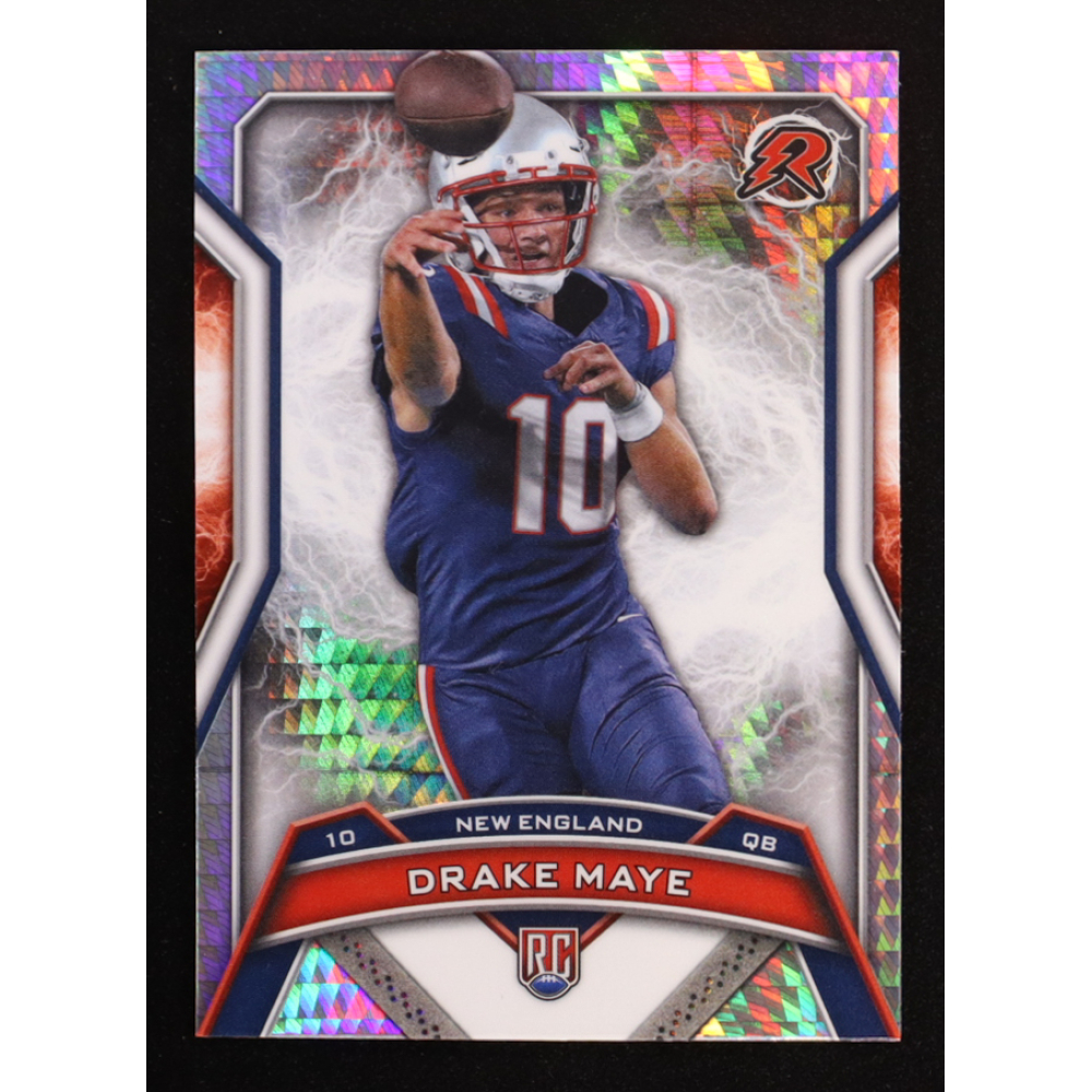 Drake Maye 2024 Topps Resurgence Hyper Prism #164 RC at PristineAuction.com