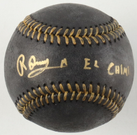 Ronny Mauricio Signed OML Black Leather Baseball Inscribed "El Chimi" (JSA & USA SM) at PristineAuction.com