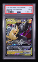 Pikachu / Zekrom GX 2019 Pokemon Sun and Moon Team Up #33 (PSA 9) at PristineAuction.com