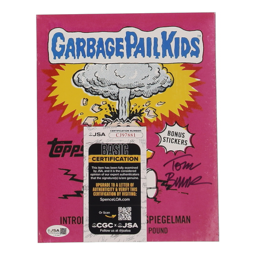 Tom Bunk Signed "Garbage Pail Kids" 8x10 Poster (JSA) at PristineAuction.com Tom Bunk Signed "Garbage Pail Kids" 8x10 Poster (JSA) at PristineAuction.com