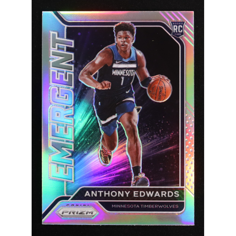 Anthony Edwards 2020-21 Panini Prizm Emergent Prizms Silver #3 RC at PristineAuction.com