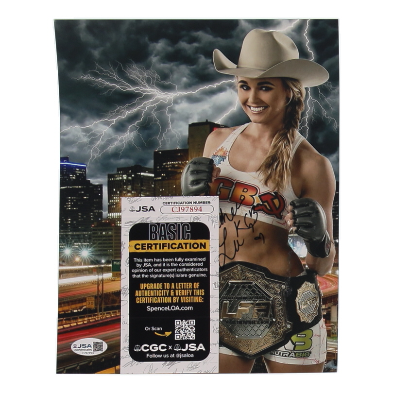 Andrea "KGB" Lee Signed UFC 8x10 Photo (JSA) at PristineAuction.com Andrea "KGB" Lee Signed UFC 8x10 Photo (JSA) at PristineAuction.com