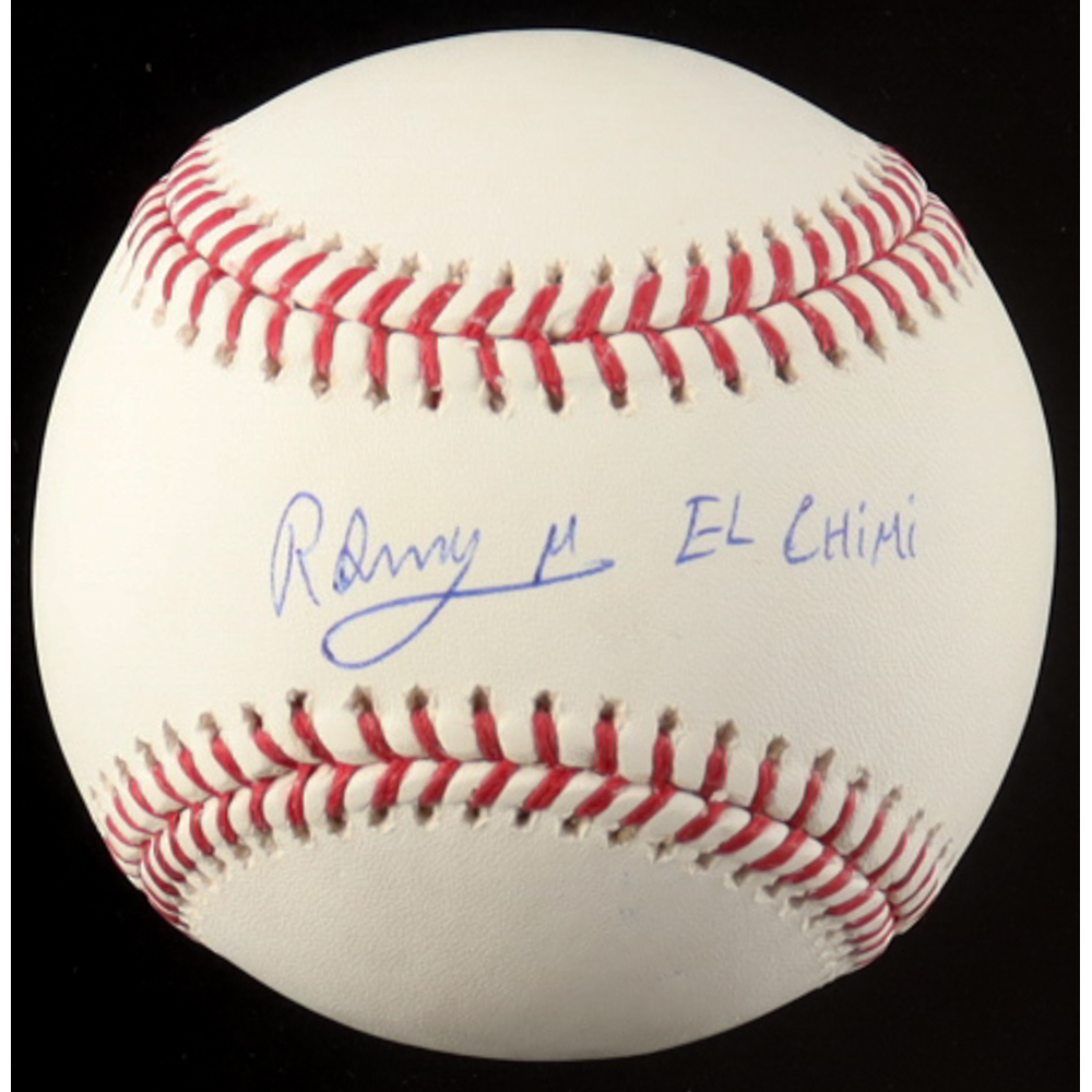 Ronny Mauricio Signed OML Baseball Inscribed "El Chimi" (JSA & USA SM) at PristineAuction.com