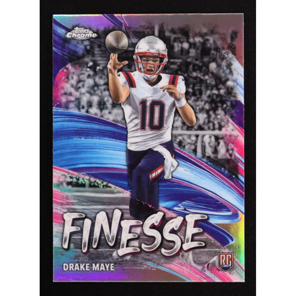 Drake Maye 2024 Topps Chrome Finesse Refractors #F2 RC at PristineAuction.com