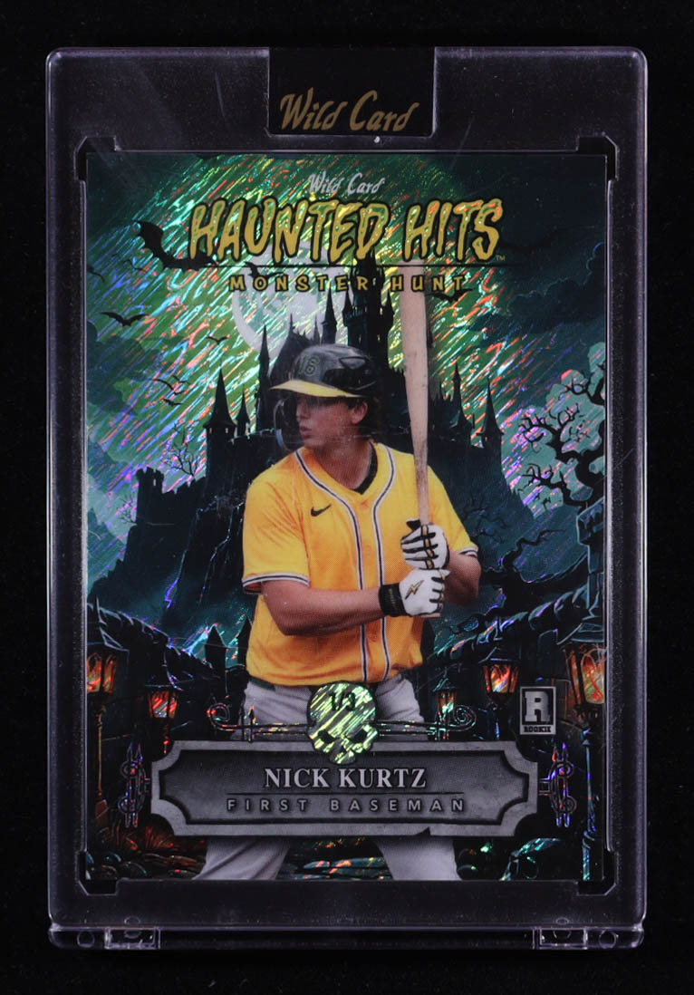 Nick Kurtz 2025 Wild Card Haunted Hits Monster Hunt #HHCC-NK RC #1/3 at PristineAuction.com Nick Kurtz 2025 Wild Card Haunted Hits Monster Hunt #HHCC-NK RC #1/3 at PristineAuction.com