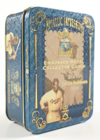 Complete Set of (5) Metallic Impressions Jackie Robinson Embossed Metal Collector Cards in Original Tin at PristineAuction.com