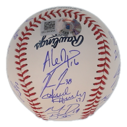 Astros Official 2022 World Series Logo Baseball Team-Signed by (22) with Yordan Alvarez, Kyle Tucker, Martin Maldonado, Framber Valdez (Beckett) at PristineAuction.com Astros Official 2022 World Series Logo Baseball Team-Signed by (22) with Yordan Alvarez, Kyle Tucker, Martin Maldonado, Framber Valdez (Beckett) at PristineAuction.com