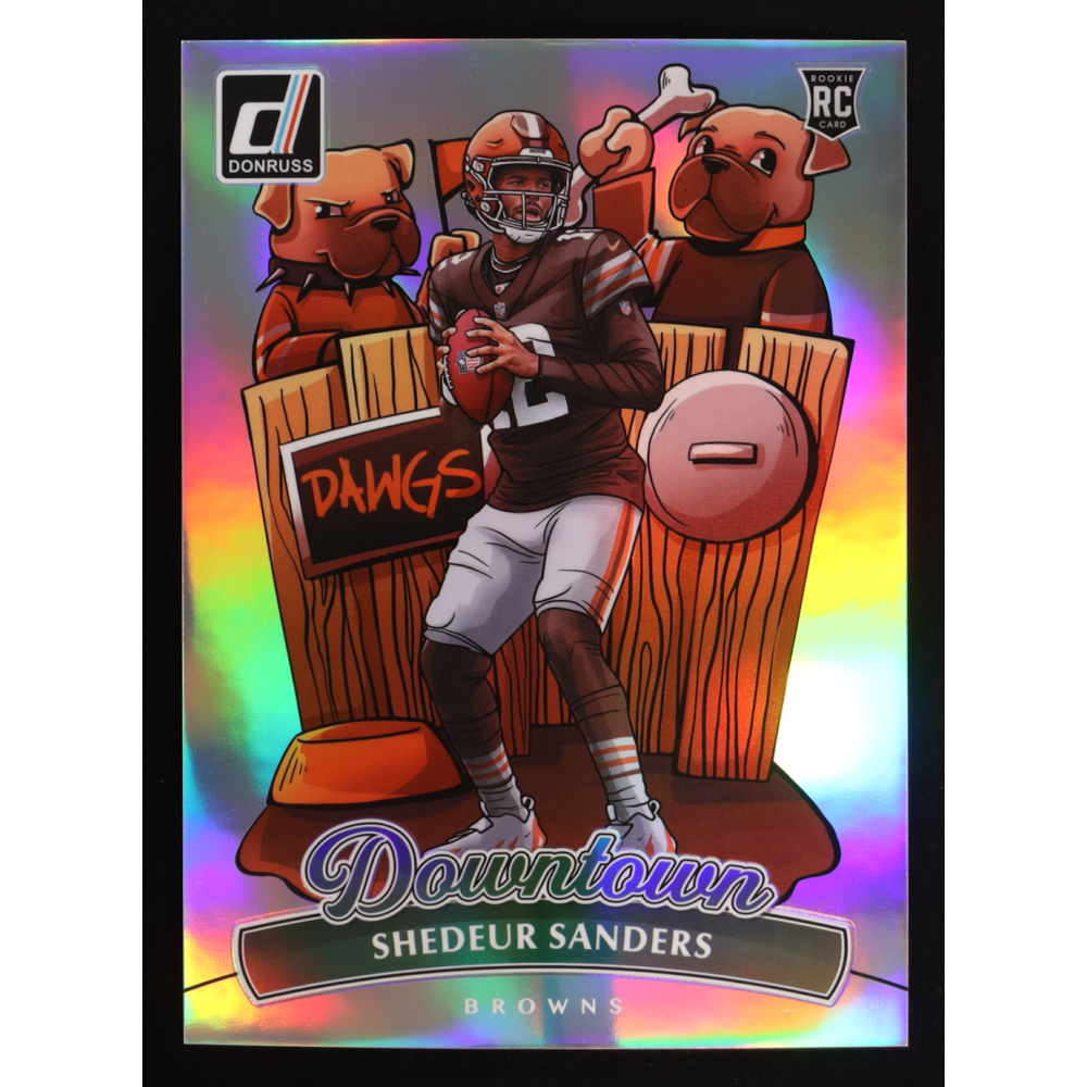 Shedeur Sanders 2025 Donruss Downtown! Oversized #17 RC at PristineAuction.com