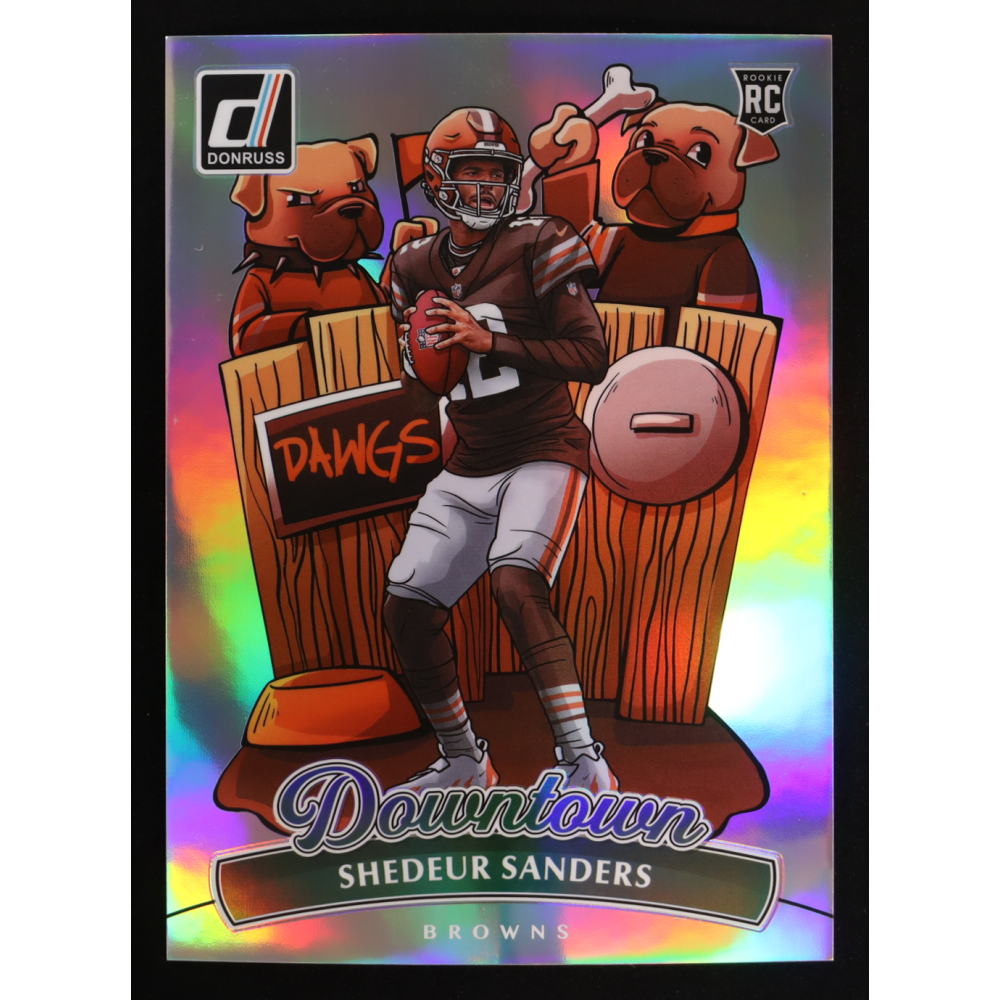 Shedeur Sanders 2025 Donruss Downtown! Oversized #17 RC at PristineAuction.com