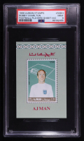 Bobby Charlton 1968 Ajman Stamp Sheet #50DH (PSA 9) at PristineAuction.com