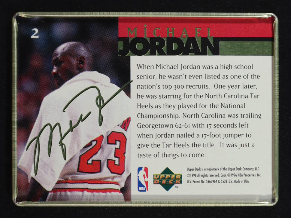 Michael Jordan 1996 Upper Deck Jordan Metal #2 at PristineAuction.com Michael Jordan 1996 Upper Deck Jordan Metal #2 at PristineAuction.com