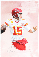 "Patrick Mahomes" Chiefs 13x19 Lithograph by Tony Santiago (PA) at PristineAuction.com