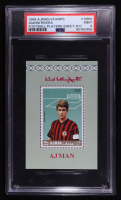 Gianni Rivera 1968 Ajman Stamp Sheet #10RIS (PSA 9) at PristineAuction.com