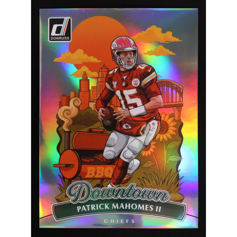 Patrick Mahomes 2025 Donruss Downtown! Oversize #8 at PristineAuction.com