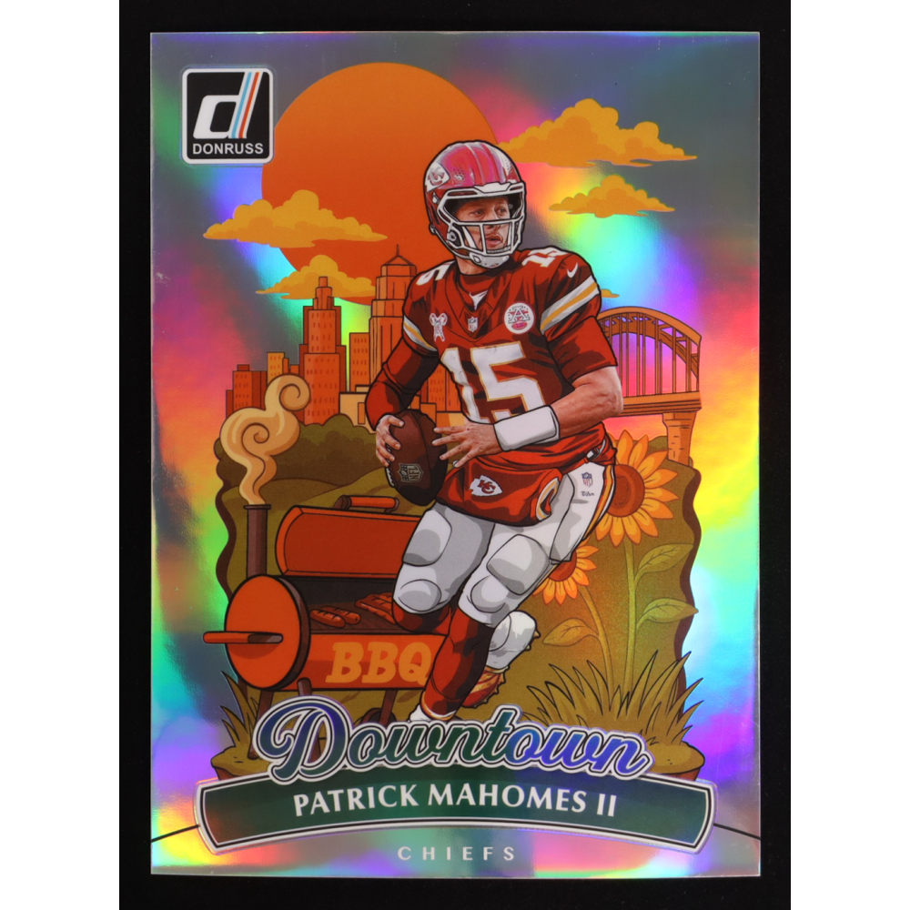 Patrick Mahomes 2025 Donruss Downtown! Oversize #8 at PristineAuction.com