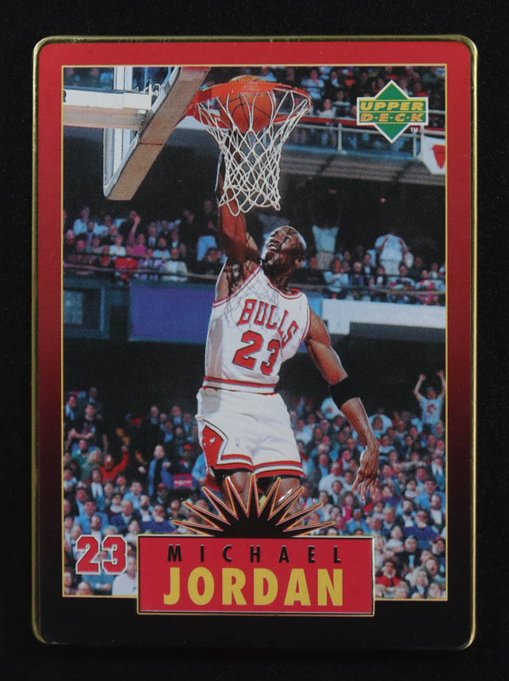 Michael Jordan 1996 Upper Deck Jordan Metal Red Black #3 at PristineAuction.com Michael Jordan 1996 Upper Deck Jordan Metal Red Black #3 at PristineAuction.com