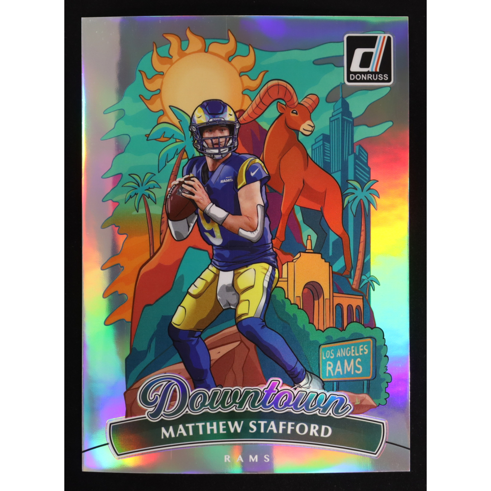 Matthew Stafford 2025 Donruss Downtown Oversize #6 at PristineAuction.com