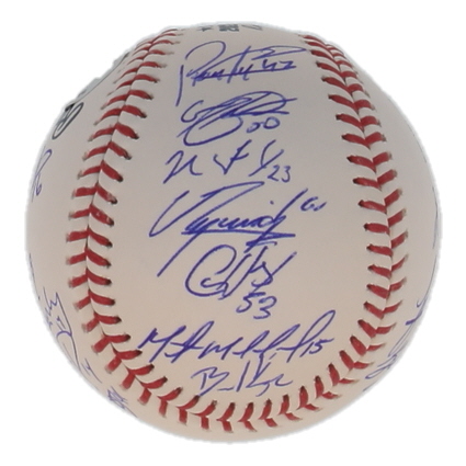 Astros Official 2022 World Series Logo Baseball Team-Signed by (22) with Yordan Alvarez, Kyle Tucker, Martin Maldonado, Framber Valdez (Beckett) at PristineAuction.com Astros Official 2022 World Series Logo Baseball Team-Signed by (22) with Yordan Alvarez, Kyle Tucker, Martin Maldonado, Framber Valdez (Beckett) at PristineAuction.com