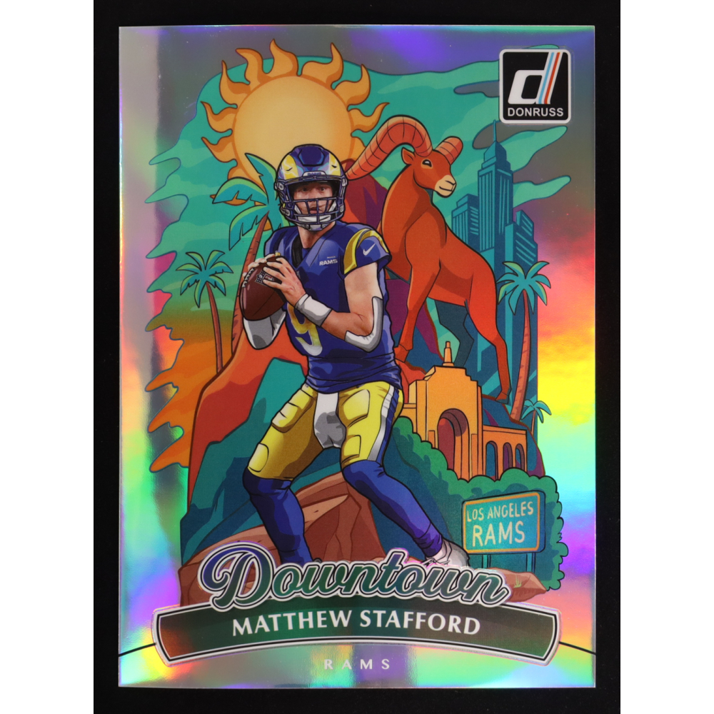 Matthew Stafford 2025 Donruss Downtown Oversize #6 at PristineAuction.com