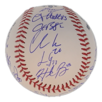 Astros Official 2022 World Series Logo Baseball Team-Signed by (22) with Yordan Alvarez, Kyle Tucker, Martin Maldonado, Framber Valdez (Beckett) at PristineAuction.com Astros Official 2022 World Series Logo Baseball Team-Signed by (22) with Yordan Alvarez, Kyle Tucker, Martin Maldonado, Framber Valdez (Beckett) at PristineAuction.com