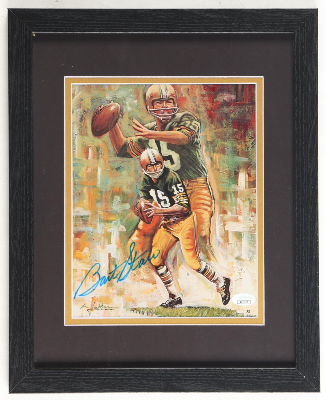 Bart Starr Signed Packers Custom Framed Art Print Display (JSA) at PristineAuction.com Bart Starr Signed Packers Custom Framed Art Print Display (JSA) at PristineAuction.com