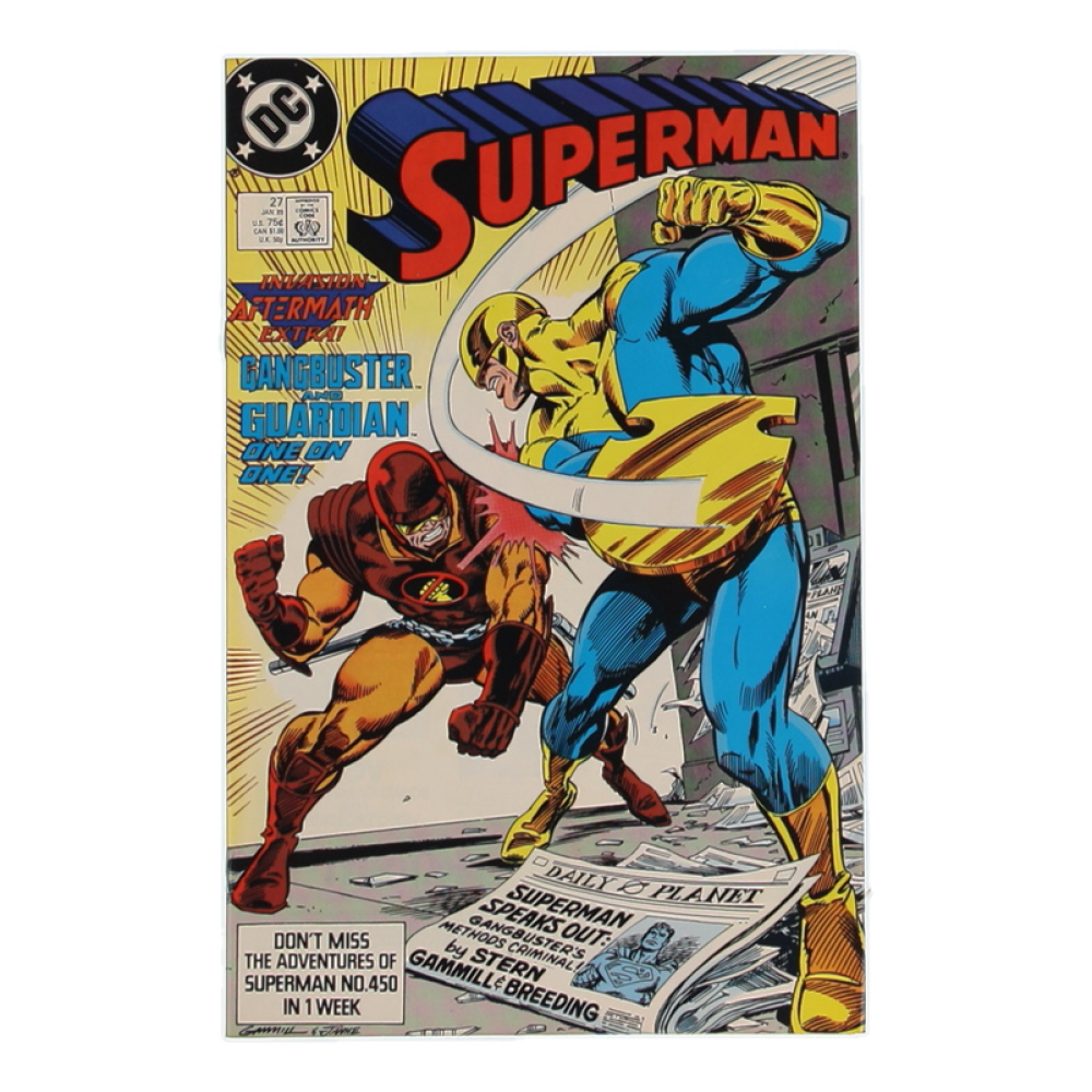 1989 "Superman" Issue #27 DC Comic Book at PristineAuction.com