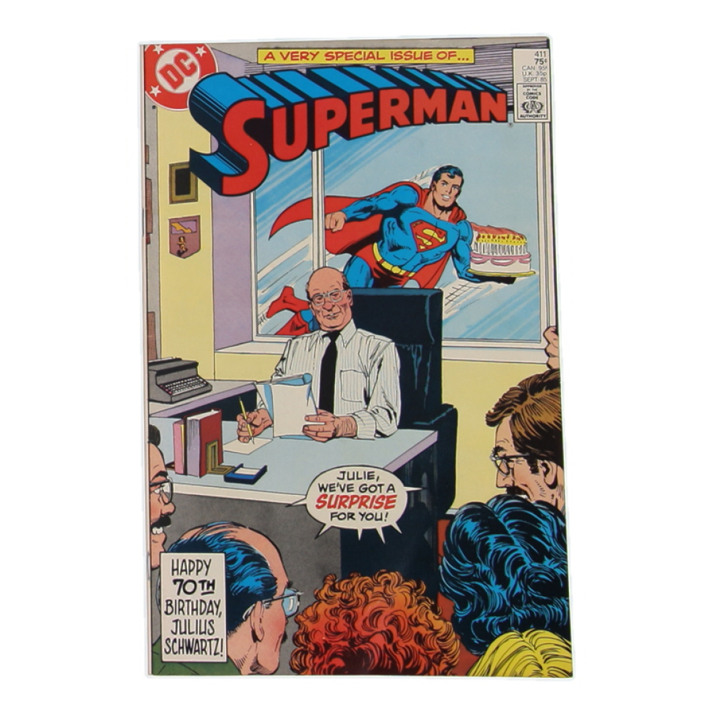 1985 "Superman" Issue #411 DC Comic Book at PristineAuction.com