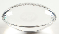 New York Jets Logo Tiffany & Co. Lead Crystal Football With Original Tiffany & Co. Box at PristineAuction.com