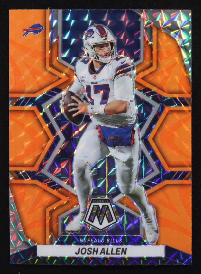 Josh Allen 2022 Panini Mosaic Mosaic Reactive Orange #253 NP at PristineAuction.com Josh Allen 2022 Panini Mosaic Mosaic Reactive Orange #253 NP at PristineAuction.com