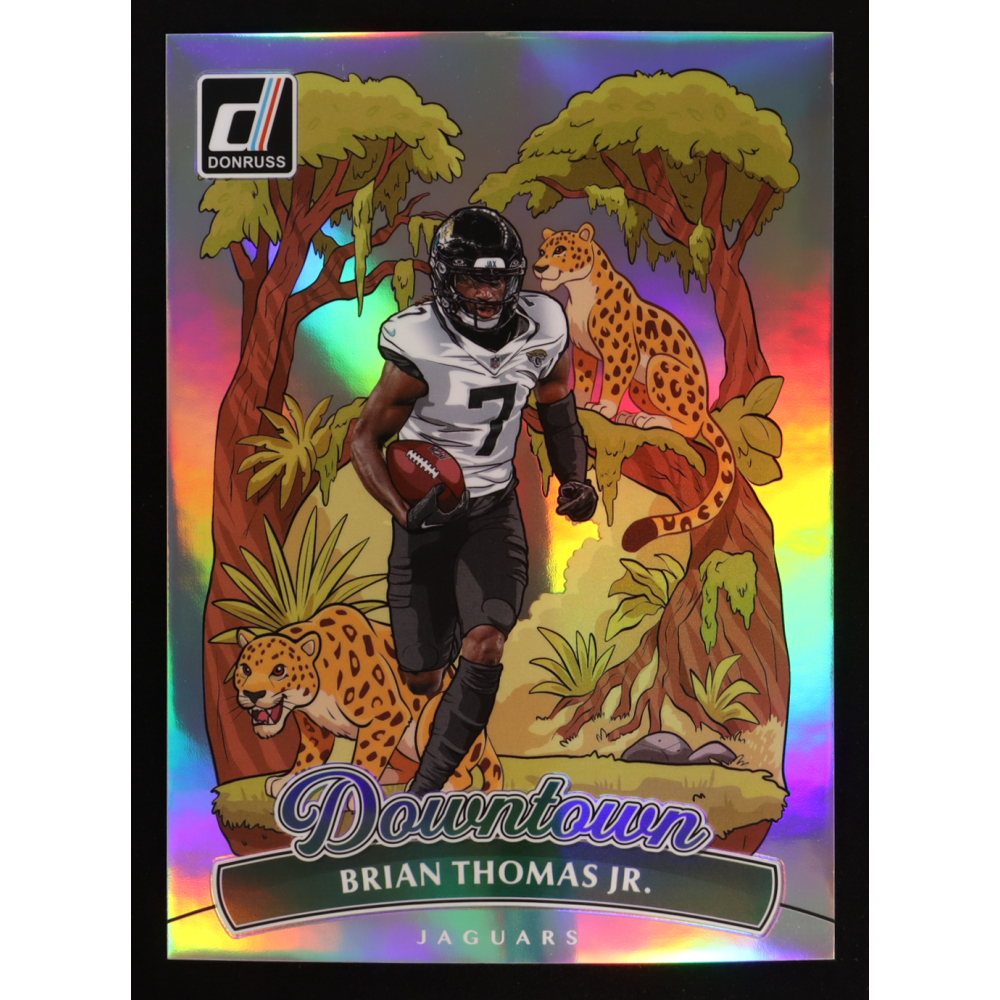 Brian Thomas Jr. 2025 Donruss Downtown! Oversize #2 at PristineAuction.com