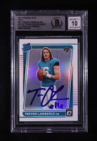 Trevor Lawrence Signed 2021 Donruss Optic Holo #207 RR RC (BGS | Auto 10) at PristineAuction.com