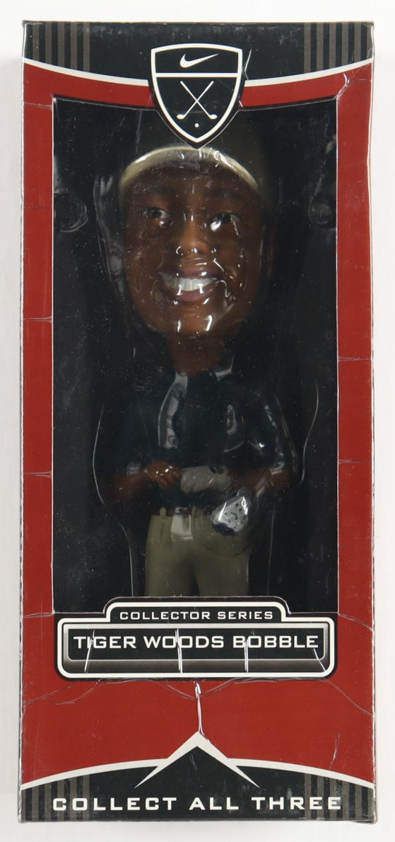 Tiger Woods 2001 Nike Bobble-Head Figure in Original Packaging at PristineAuction.com Tiger Woods 2001 Nike Bobble-Head Figure in Original Packaging at PristineAuction.com