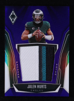 Jalen Hurts 2025 Panini Phoenix Pandora Patches Blue #17 #010/199 at PristineAuction.com